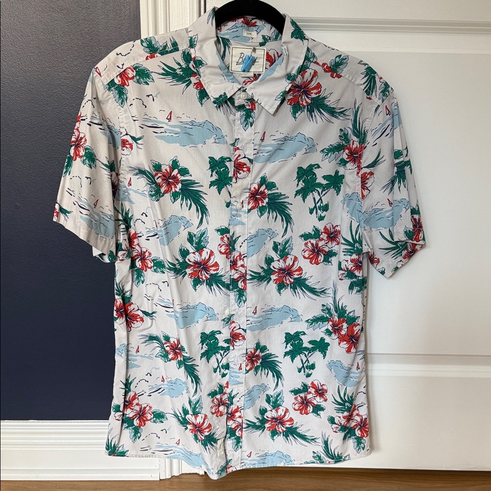 Bixby Nomad Tropical Floral Button-Down Shirt